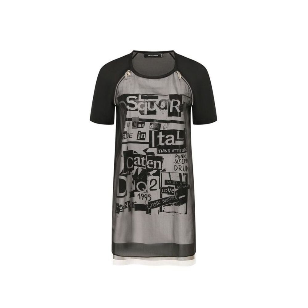 Dsquared² Black Silk Casual Women's Dress